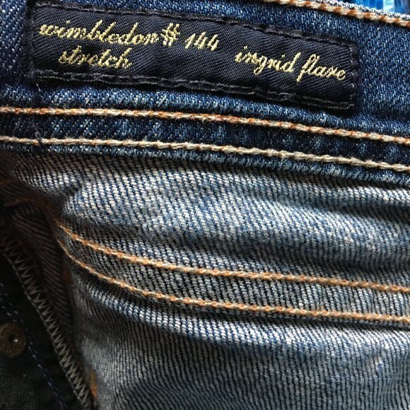 Citizens Of Humanity Womens Ingrid Flare Wimbledon #144 Stretch Jeans Shorts - Picture 5 of 8